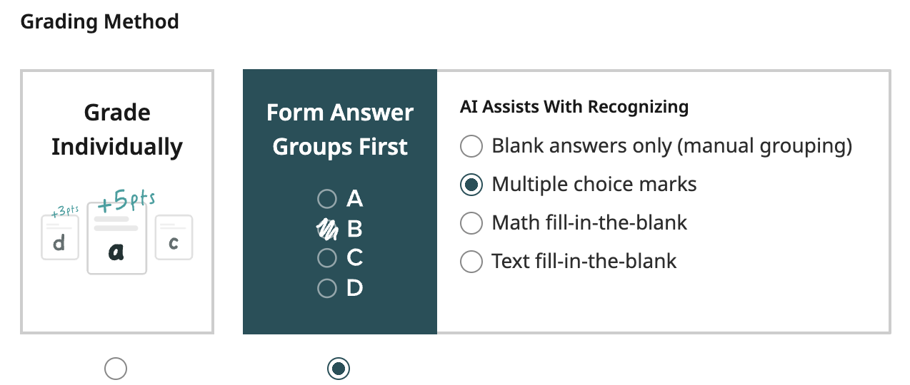 gradescope answer groups