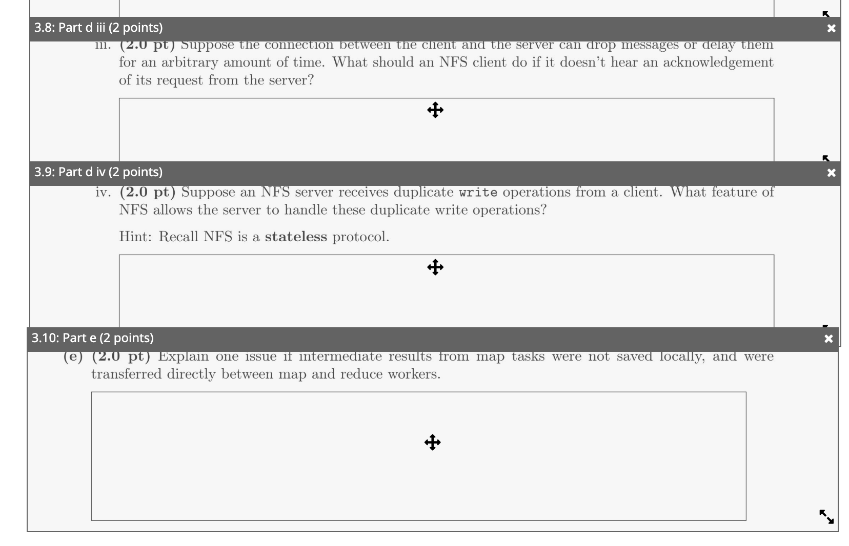 gradescope exam outline